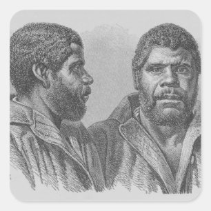 William Lanney, den Tasmanian jumbon Fyrkantigt Klistermärke