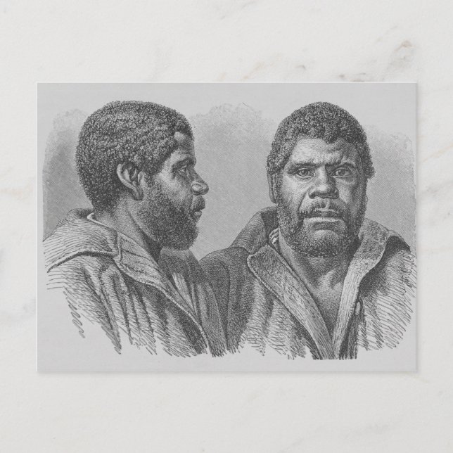 William Lanney, sista Tasmanian Vykort (Framsida)