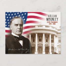 William McKinley - 25:e presidenten i USA Vykort