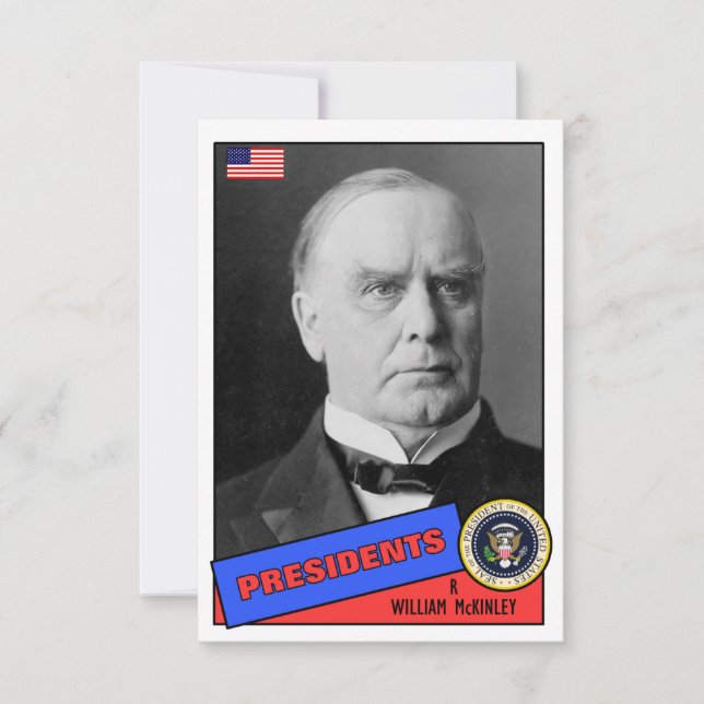 William McKinley Basebollkort (Framsida)