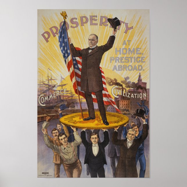 William McKinley Kampanj Poster (Framsidan)