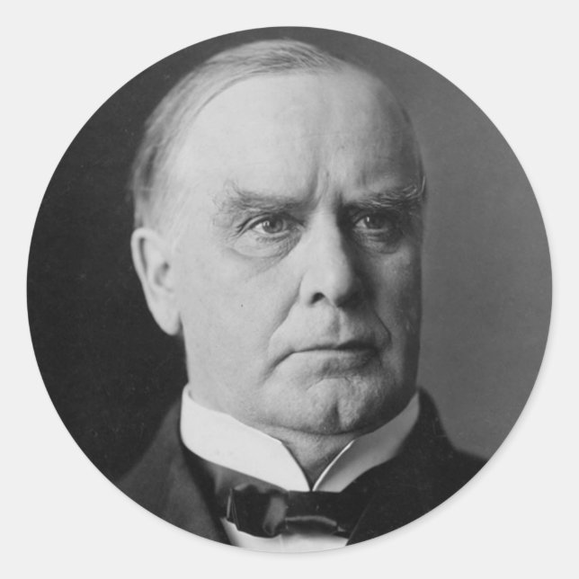 William Mckinley Runt Klistermärke (Framsida)