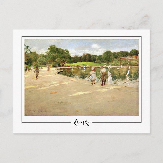 William Merritt Chase #346 - Fine Art Postcard Vykort (Framsida)