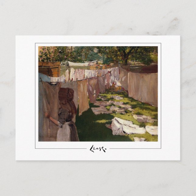 William Merritt Chase #53 - Fine Art Postcard Vykort (Framsida)