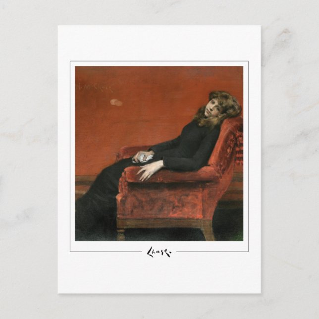 William Merritt Chase #71 - Fine Art Postcard Vykort (Framsida)