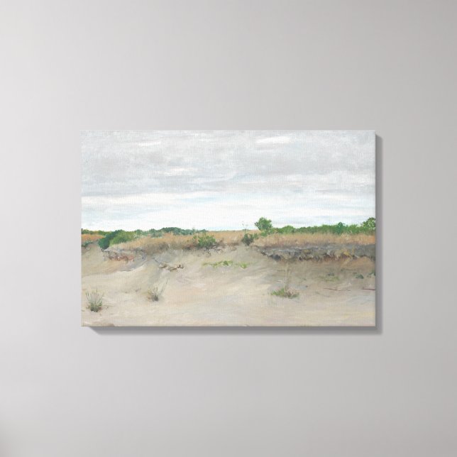 William Merritt Chase - Vind-Swept Sands Canvastryck (Framsida)
