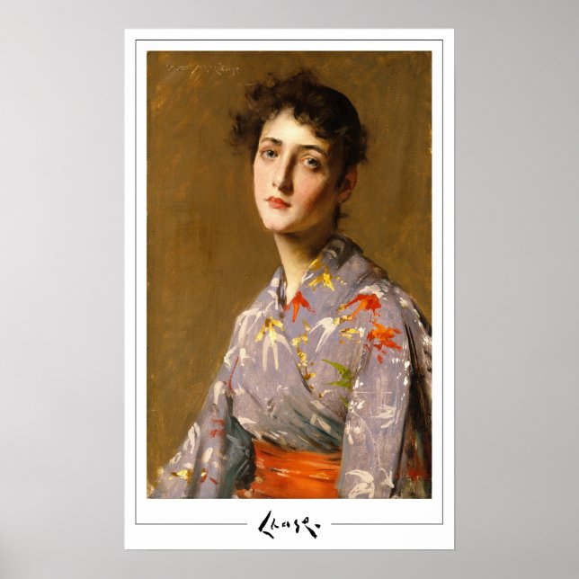 William Merritt Chase Zedign Art Poster #11 (Framsidan)