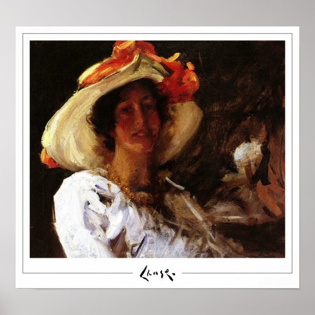 William Merritt Chase Zedign Art Poster #266 (Framsidan)
