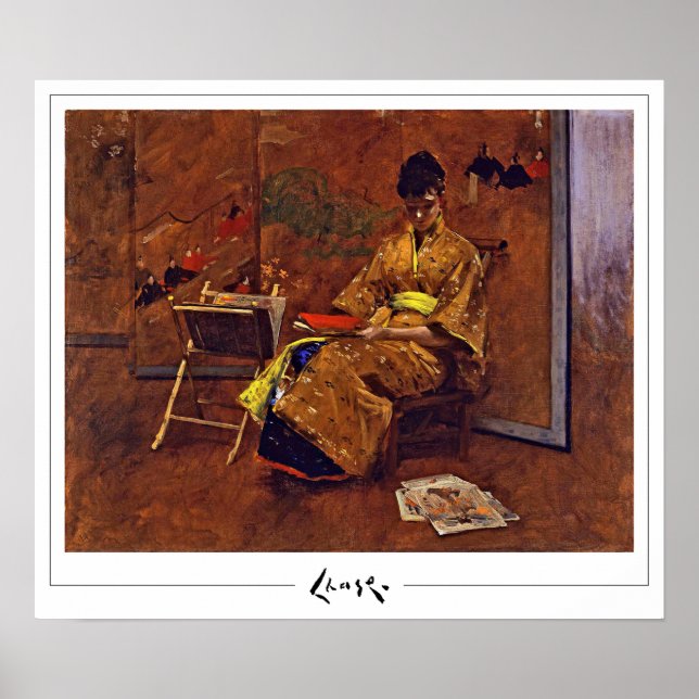 William Merritt Chase Zedign Art Poster #356 (Framsidan)