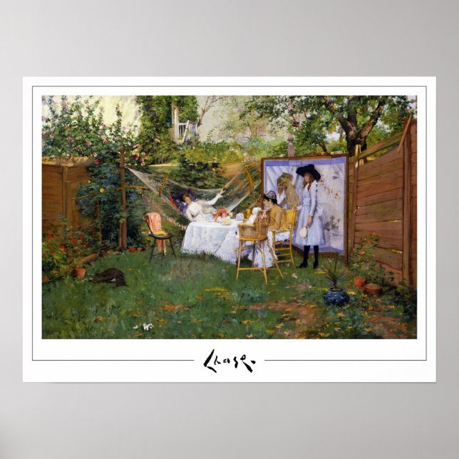 William Merritt Chase Zedign Art Poster #4 (Framsidan)