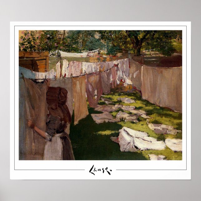 William Merritt Chase Zedign Art Poster #53 (Framsidan)