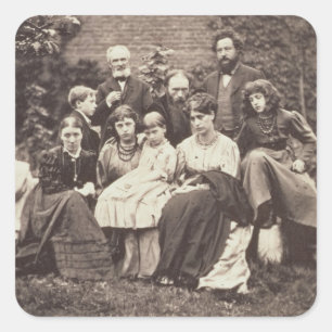 William Morris (1834-96) herr Edward Burne-Jones Fyrkantigt Klistermärke