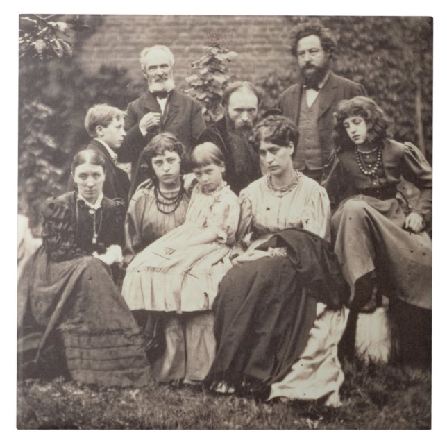 William Morris (1834-96) herr Edward Burne-Jones Kakelplatta (Framsidan)