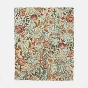 William Morris Acanthus Embroidery Blommönster Fleecefilt