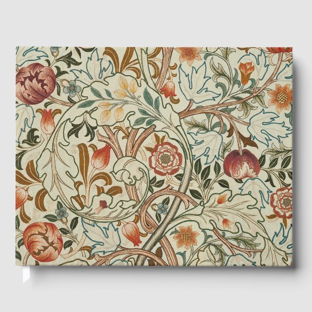 William Morris Acanthus Embroidery Blommönster Gästböcker (Framsida)