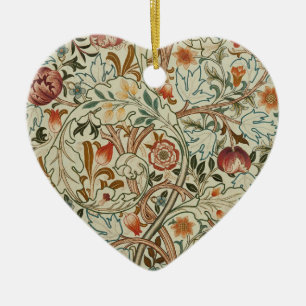William Morris Acanthus Embroidery Blommönster Julgransprydnad Keramik