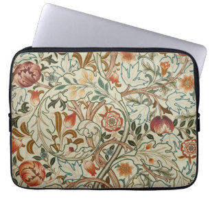 William Morris Acanthus Embroidery Blommönster Laptop Fodral