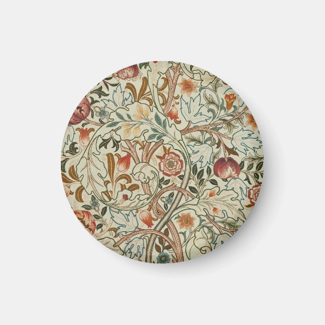 William Morris Acanthus Embroidery Blommönster Magnet (Framsidan)