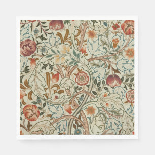 William Morris Acanthus Embroidery Blommönster Pappersservett