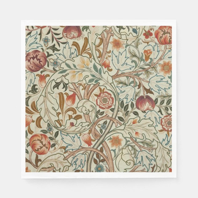 William Morris Acanthus Embroidery Blommönster Pappersservett (Framsidan)
