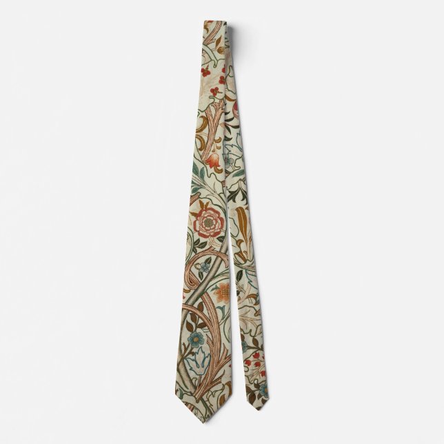 William Morris Acanthus Embroidery Blommönster Slips (Framsida)