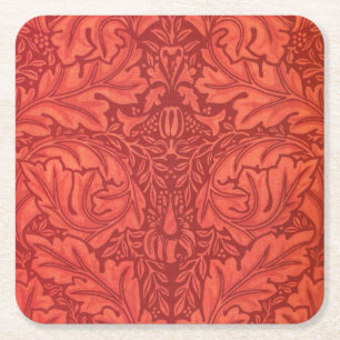 William Morris Acanthus för Velveteendesign Underlägg Papper Kvadrat