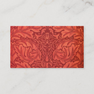William Morris Acanthus för Velveteendesign Visitkort