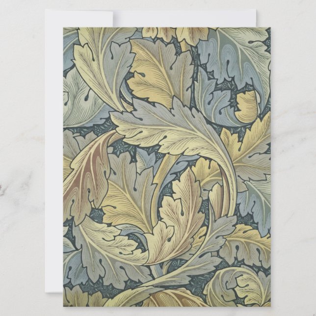William Morris Acanthus Löv Blommigt Art nouveau (Framsida)