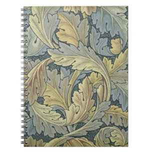 William Morris Acanthus Löv Blommigt Art nouveau Anteckningsbok