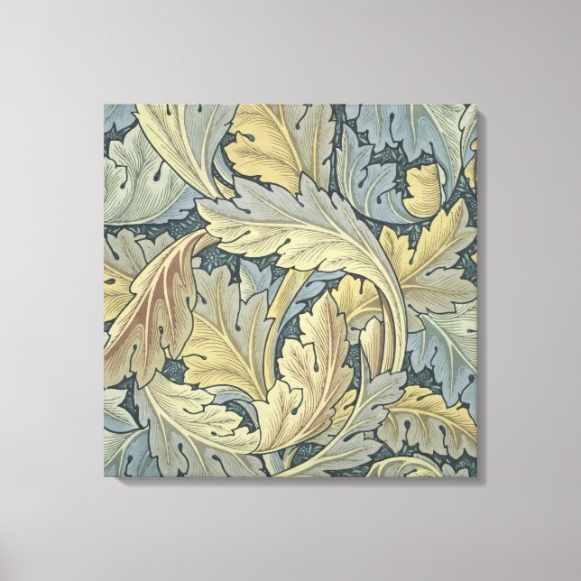 William Morris Acanthus Löv Blommigt Art nouveau Canvastryck (Framsida)
