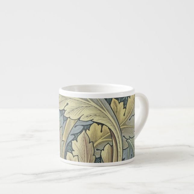 William Morris Acanthus Löv Blommigt Art nouveau Espressomugg (Framsida höger)