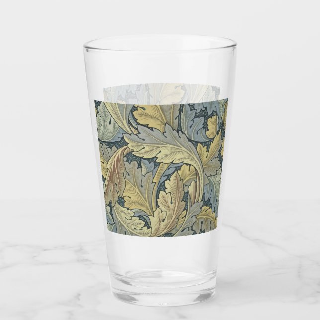 William Morris Acanthus Löv Blommigt Art nouveau Glaskopp (Framsida)