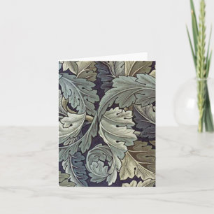 William Morris Acanthus Löv Blommigt Art nouveau Kort