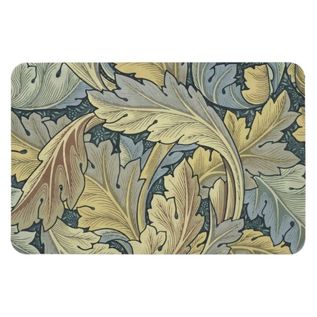 William Morris Acanthus Löv Blommigt Art nouveau Magnet (Horisontell)