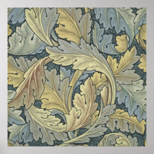 William Morris Acanthus Löv Blommigt Art nouveau Poster