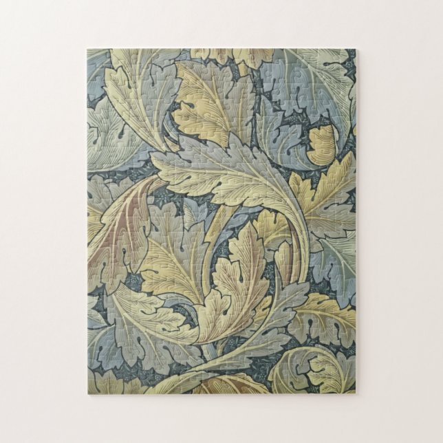 William Morris Acanthus Löv Blommigt Art nouveau Pussel (Vertikal)