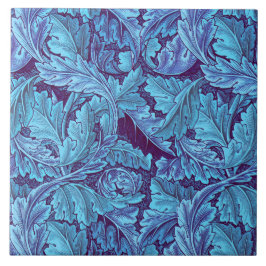 William Morris Acanthus Löv i Blue Kakelplatta