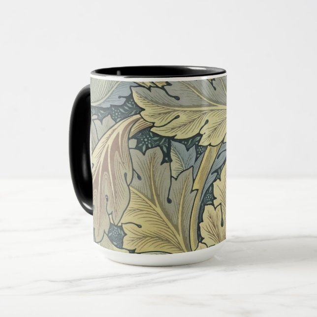 William Morris Acanthus Lövs Blommigt Art nouveau Mugg (Framsida vänster)