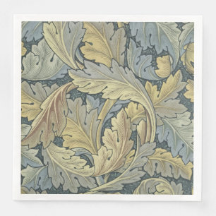 William Morris Acanthus Lövs Blommigt Art nouveau Pappersservett