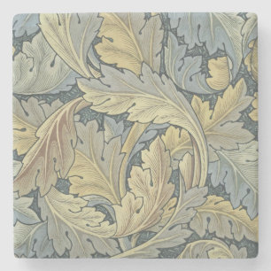 William Morris Acanthus Lövs Blommigt Art nouveau Stenunderlägg