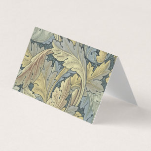 William Morris Acanthus Lövs Blommigt Art nouveau Visitkort