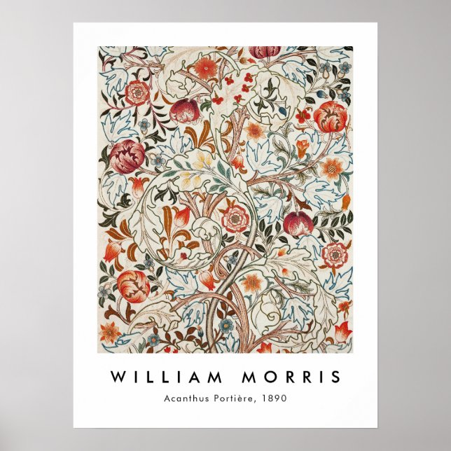 William Morris Acanthus Portiere Poster (Framsidan)