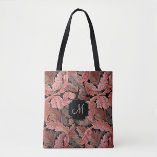 William Morris Acanthus Ro med Monogram Tygkasse