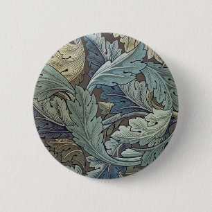 William Morris Acanthus Sage Blomma Blommig Botani Knapp