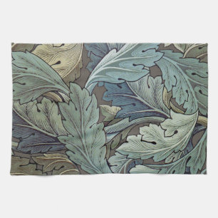 William Morris Acanthus Sage Blomma Blommig Botani Kökshandduk