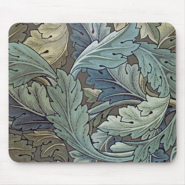 William Morris Acanthus Sage Blomma Blommig Botani Musmatta (Framsidan)