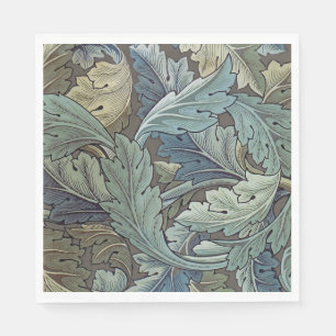 William Morris Acanthus Sage Blomma Blommig Botani Pappersservett
