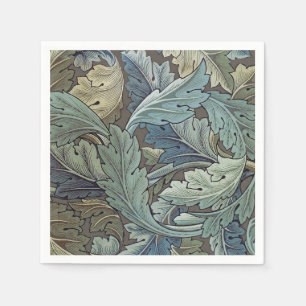 William Morris Acanthus Sage Blomma Blommig Botani Pappersservett