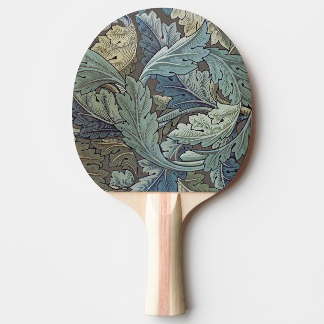 William Morris Acanthus Sage Blomma Blommig Botani Pingisracket (Framsidan)