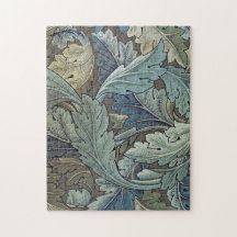 William Morris Acanthus Sage Blomma Blommig Botani